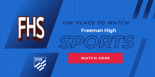 A banner of NFHS Streaming of Freeman Athletics