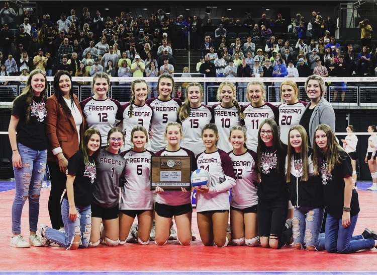 2022 Freeman Flyers 8th place State Volleyball