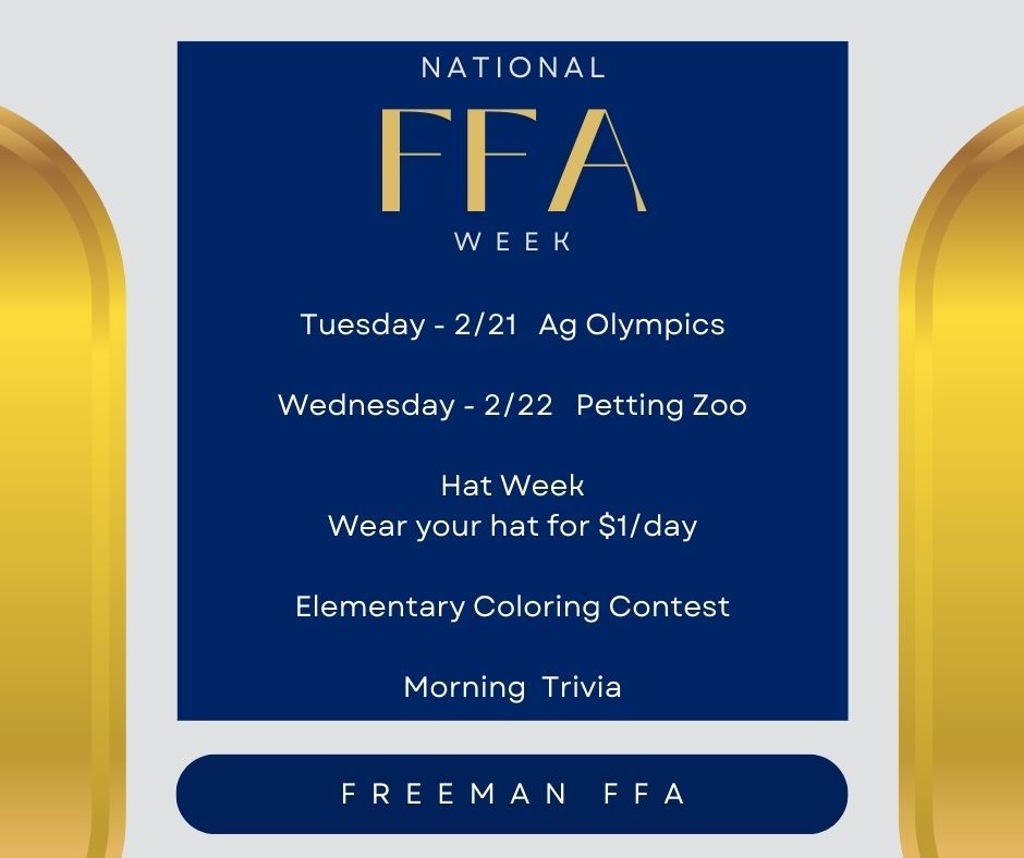 National FFA Week in Freeman flyer